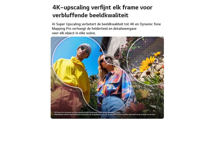 Een LG QNED evo AI QNED90 Mini LED heeft een AI Hub voor personalisatie, met een AI-pictogram boven een afstandsbediening omringd door labels voor Multi AI Search, AI Concierge, AI Voice ID met My Page, AI Chatbot, AI Picture Wizard en AI Sound Wizard.